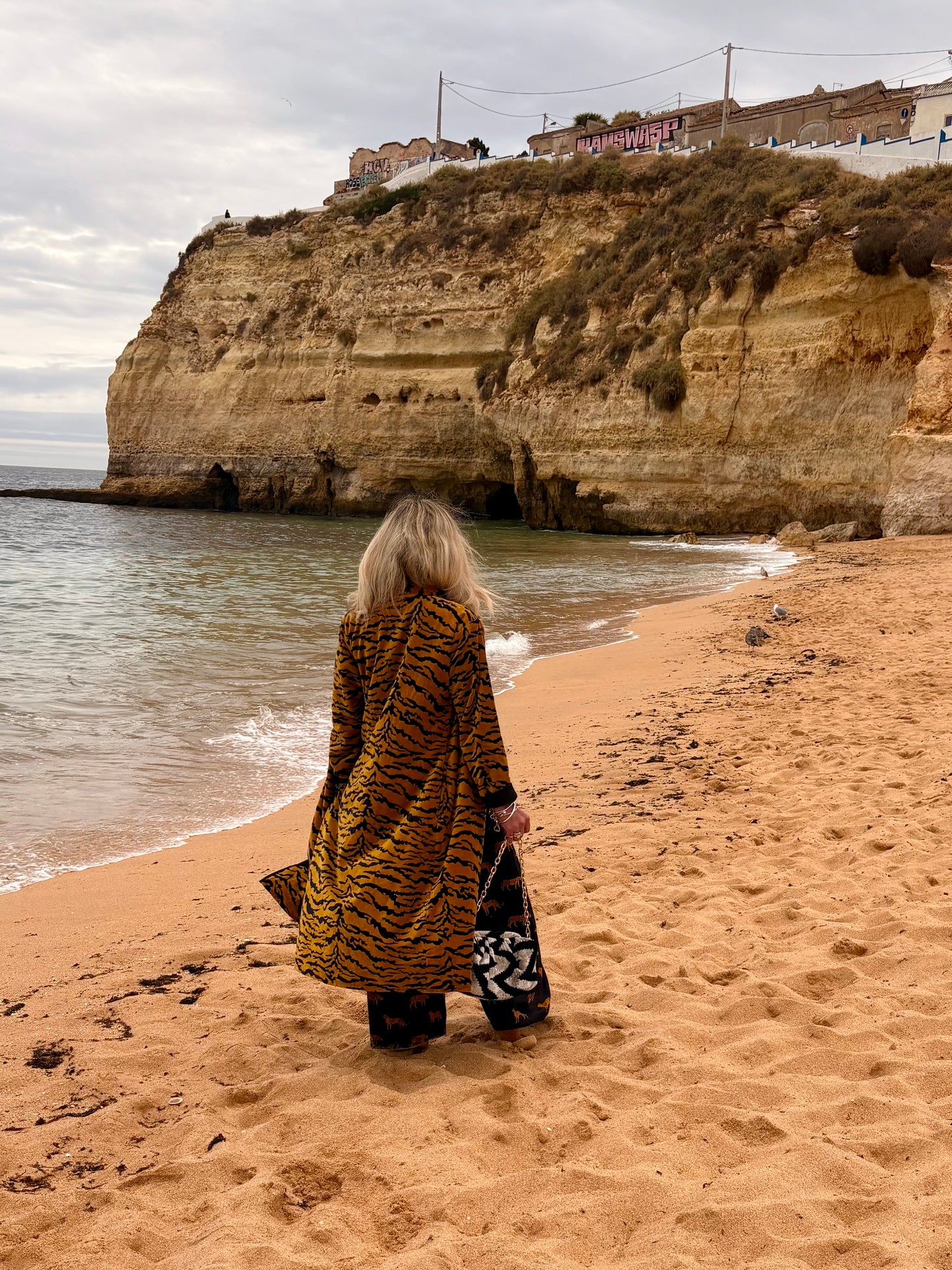Golden Tiger Velvet Coat