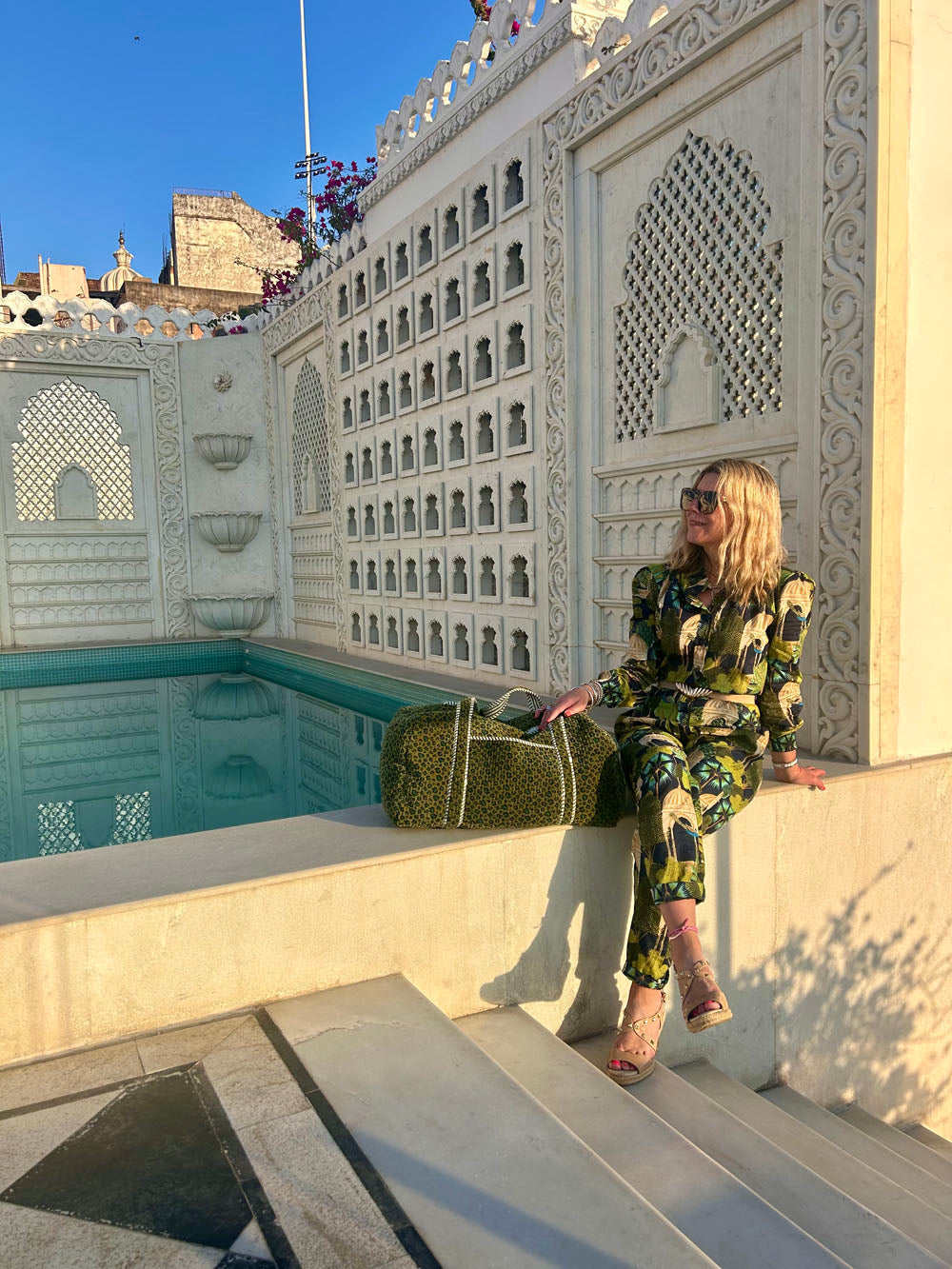 Green Leo Weekender Bag