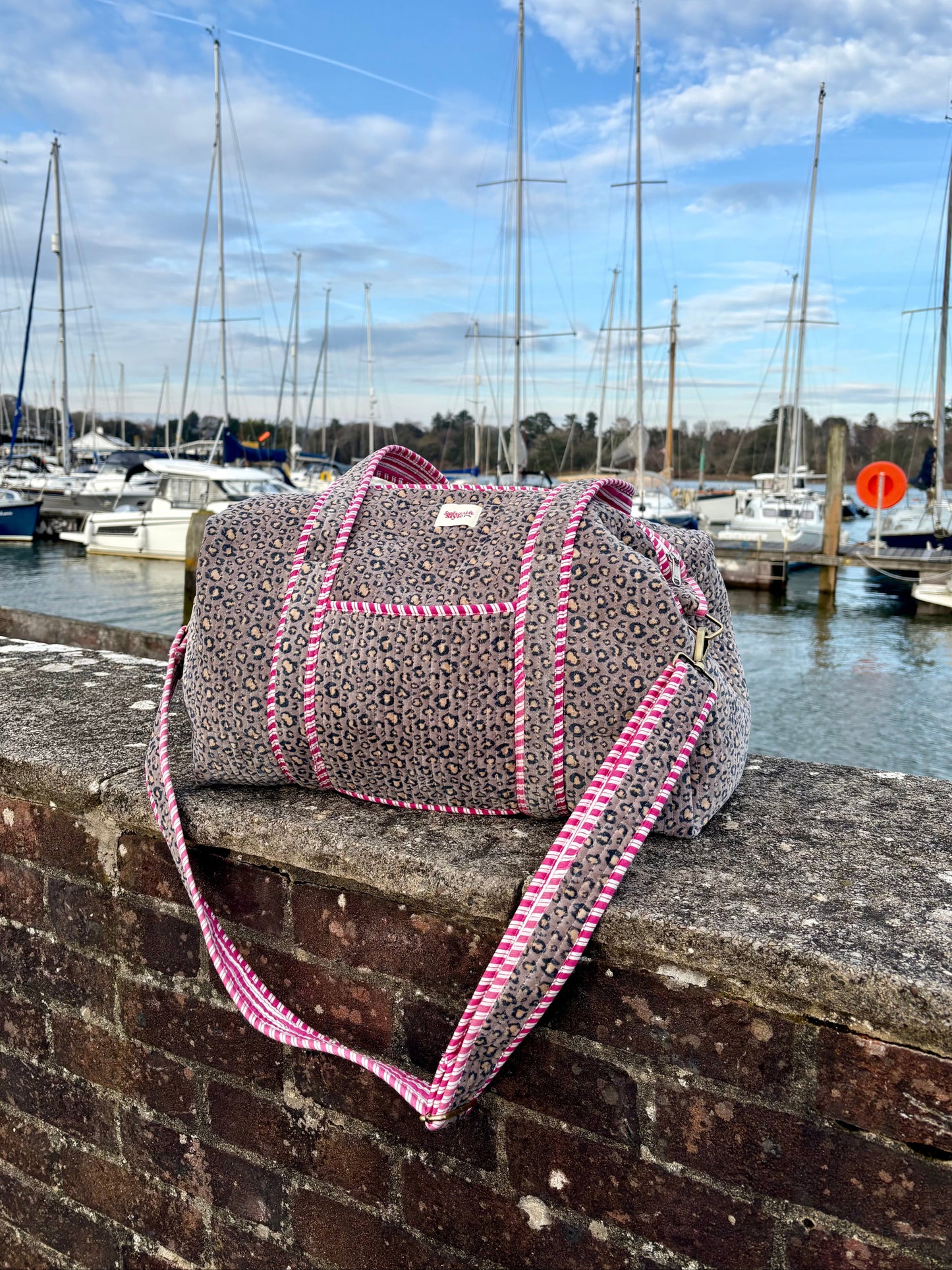 Taupe Leo Weekender Bag