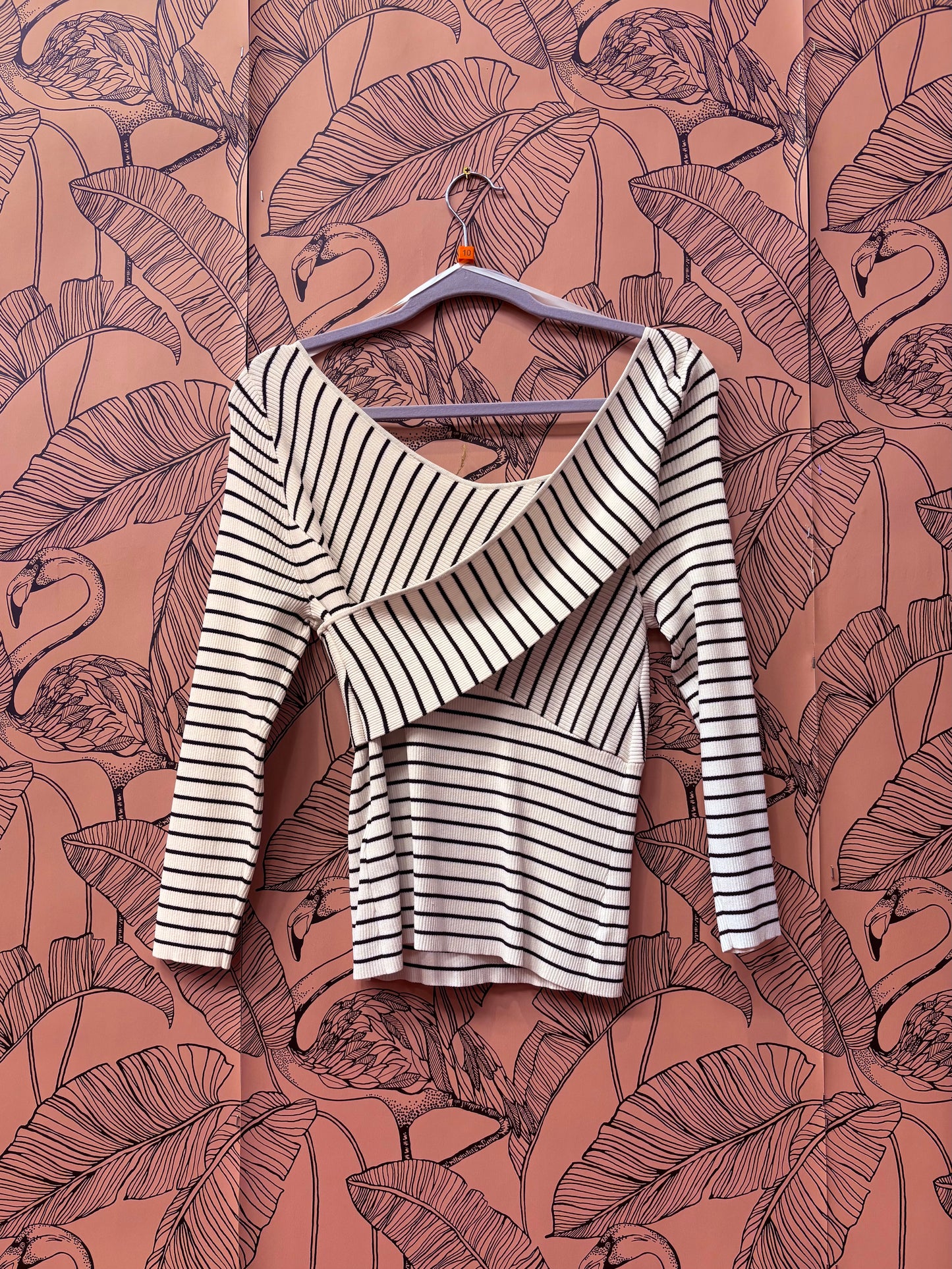 Whistles Stripe Cross Body Top