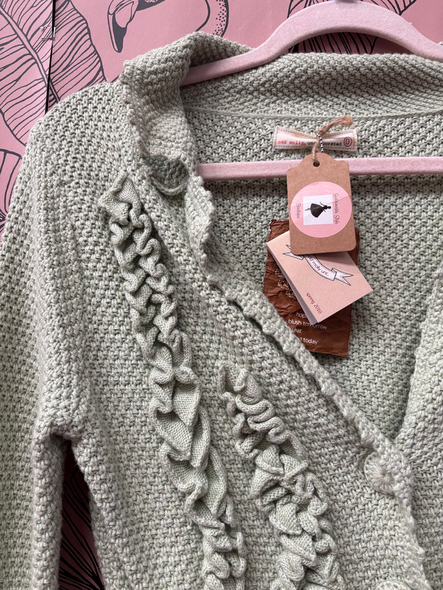 Odd Molly Sage Cardigan