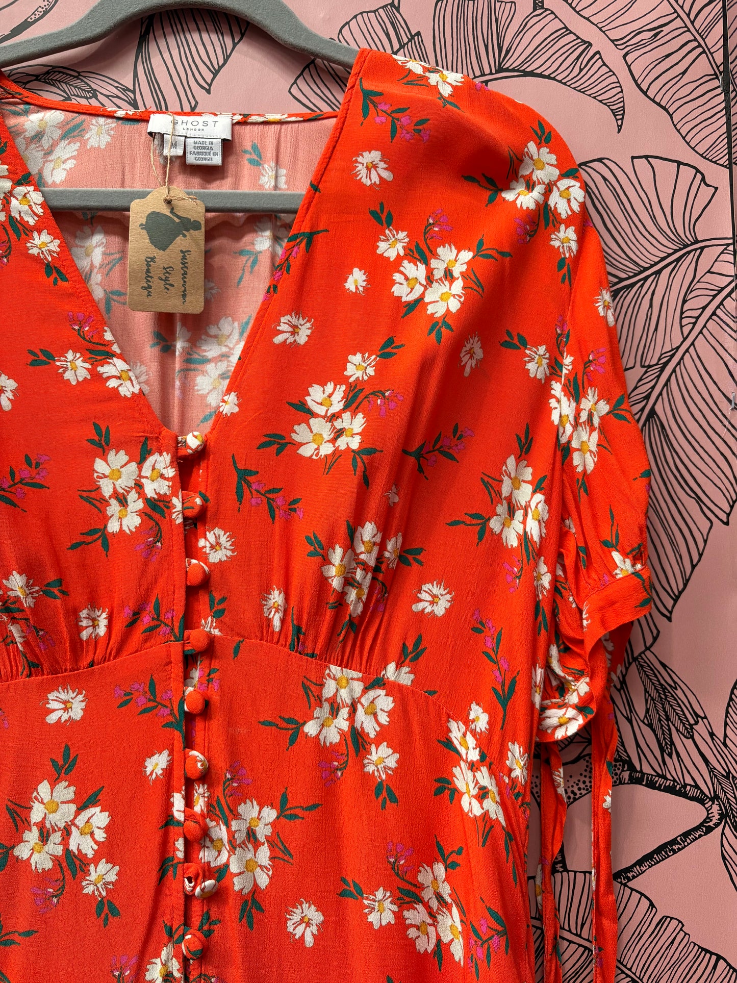 Ghost Floral Midi Dress
