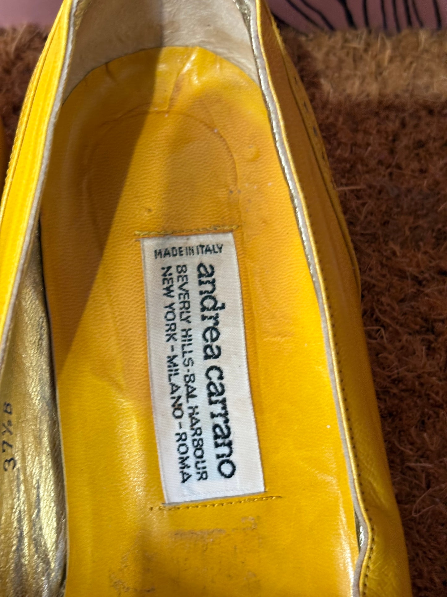Vintage Andrea Carrano Leather shoes