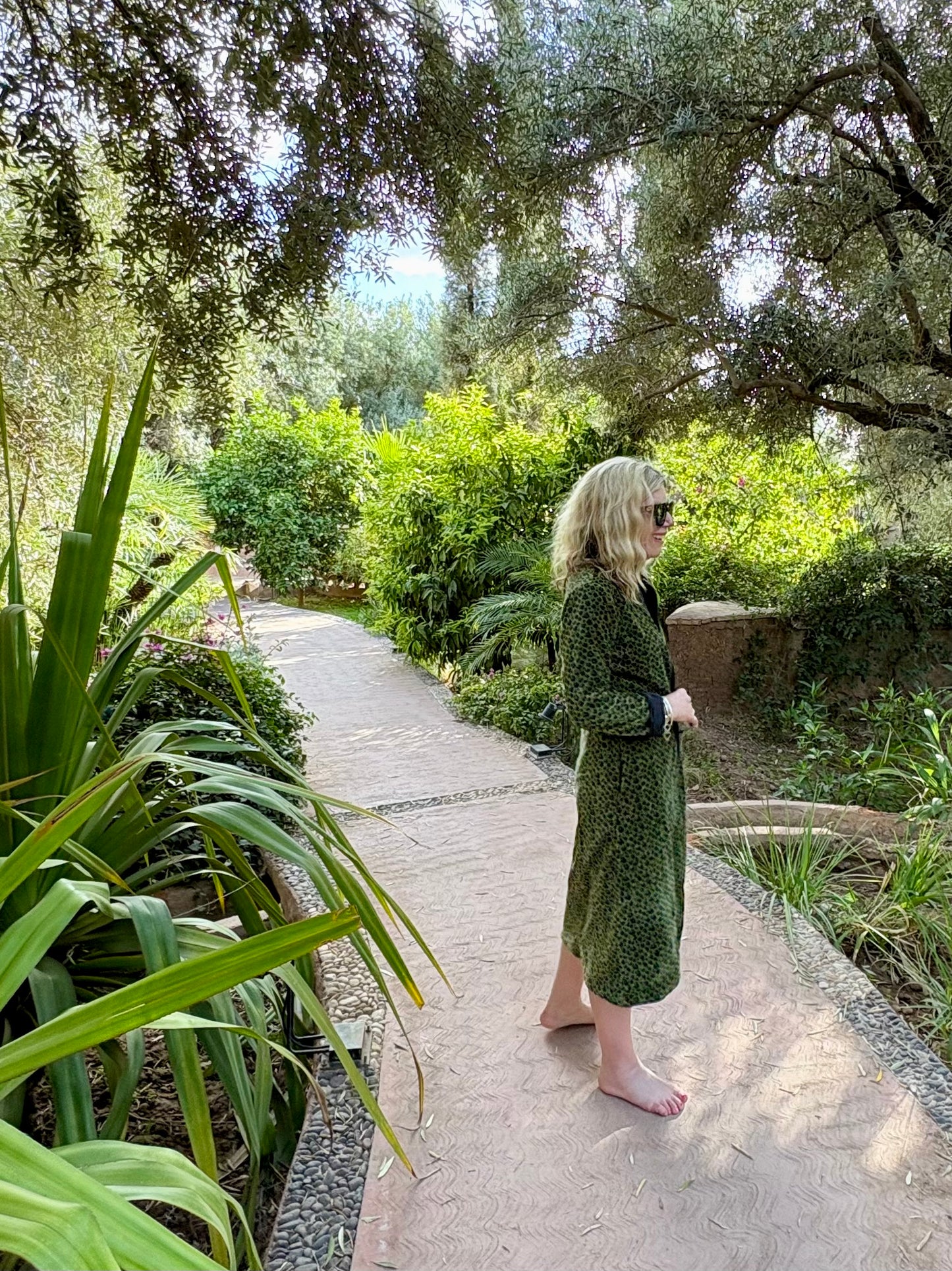 Green & Black Leo Velvet Coat