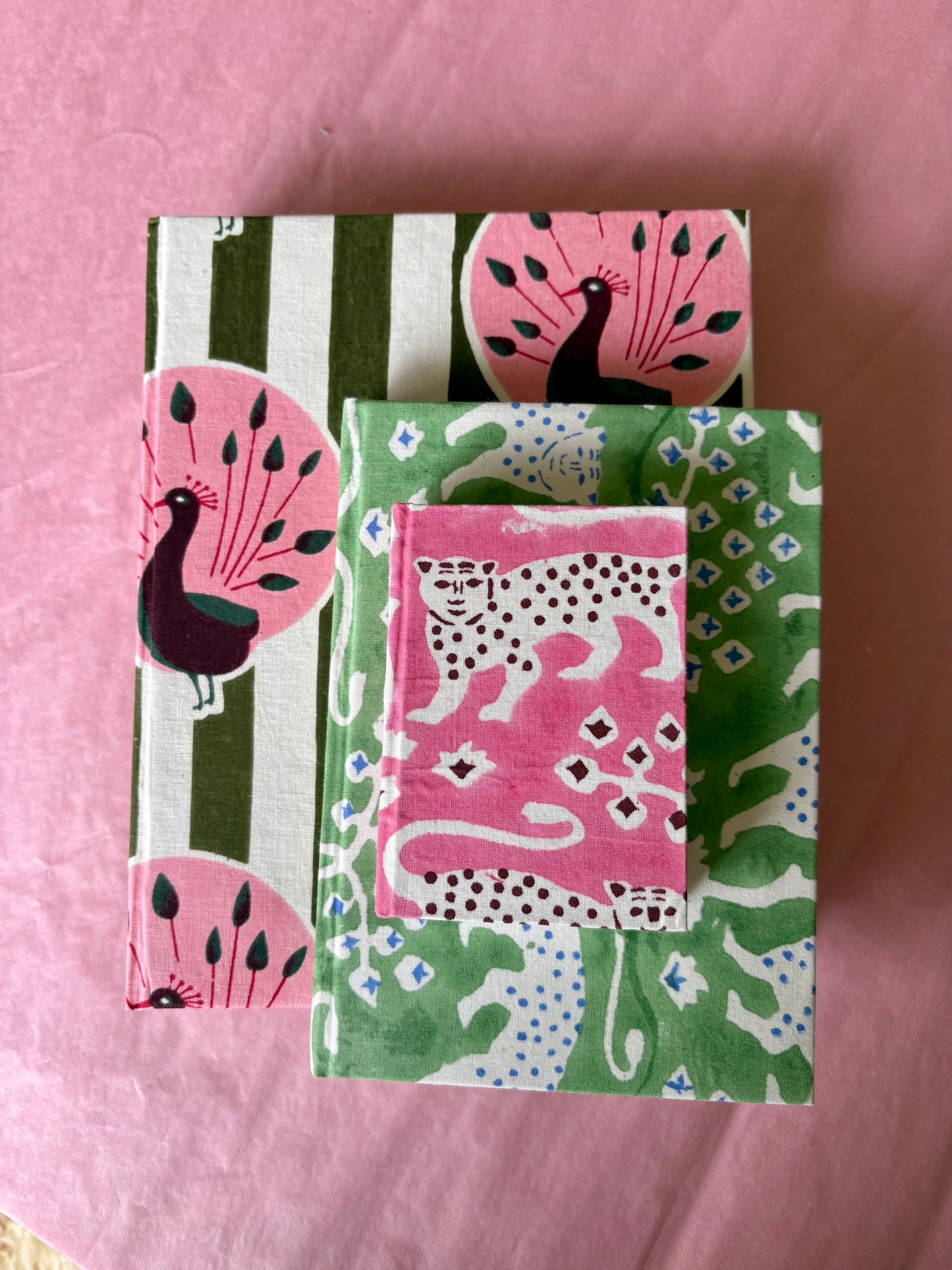 Mini Pink Leopard Notebook