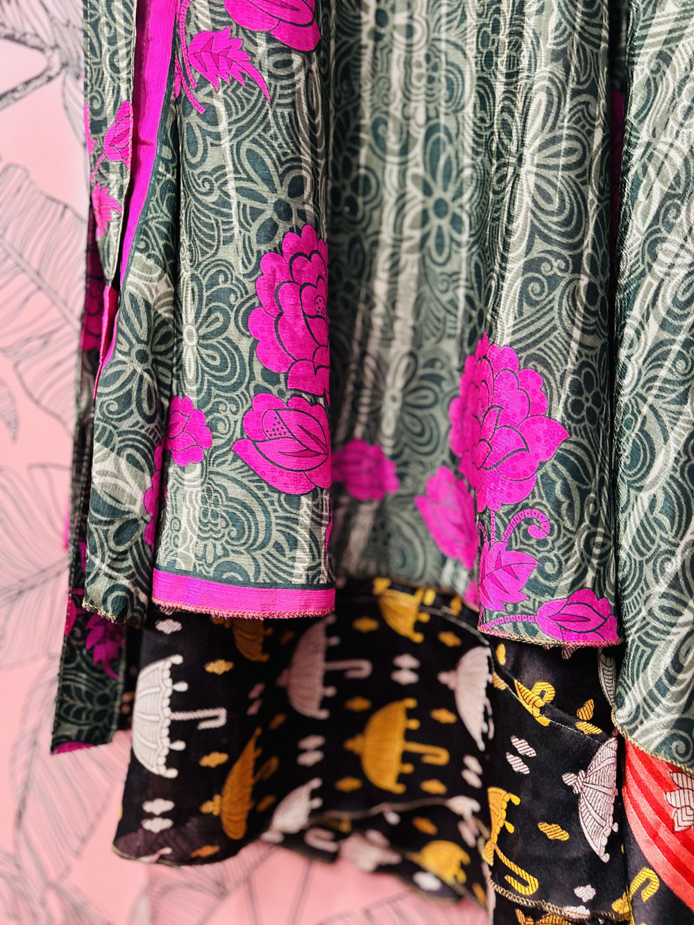 Umbrella Saris Skirt