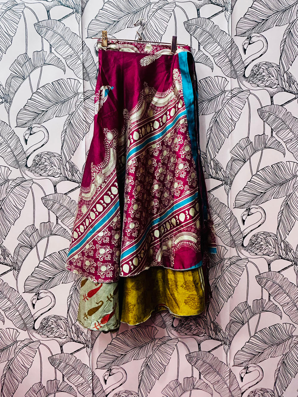 Peacock Sari Skirt