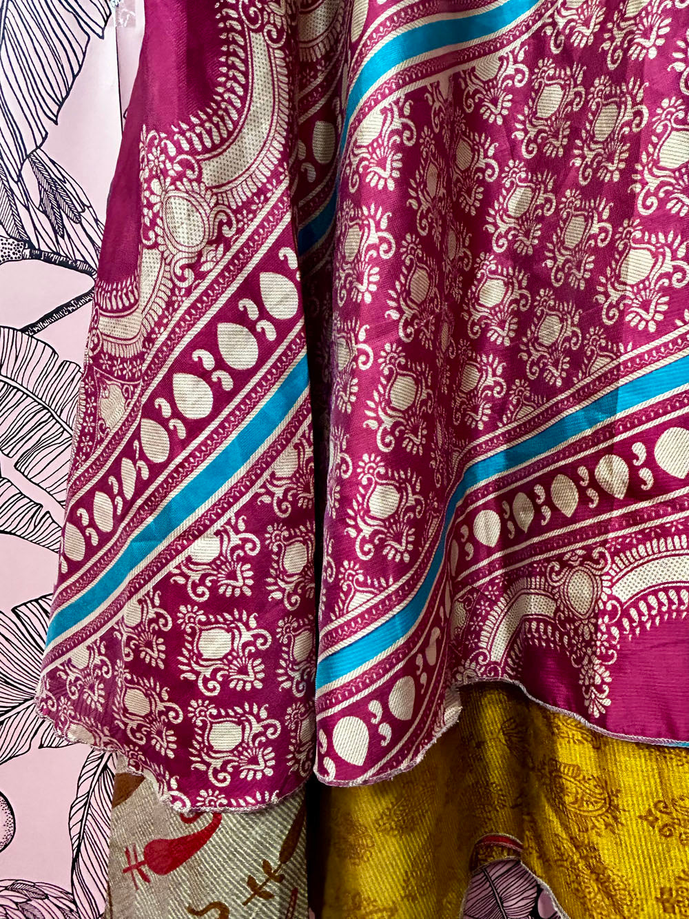 Peacock Sari Skirt