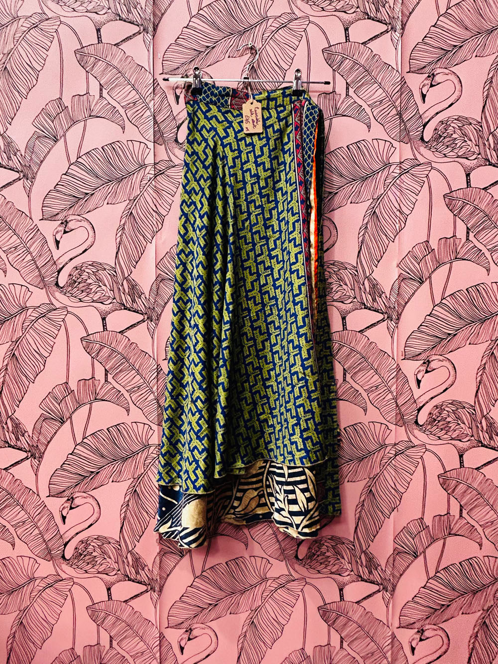 Geo Floral Sari Skirt