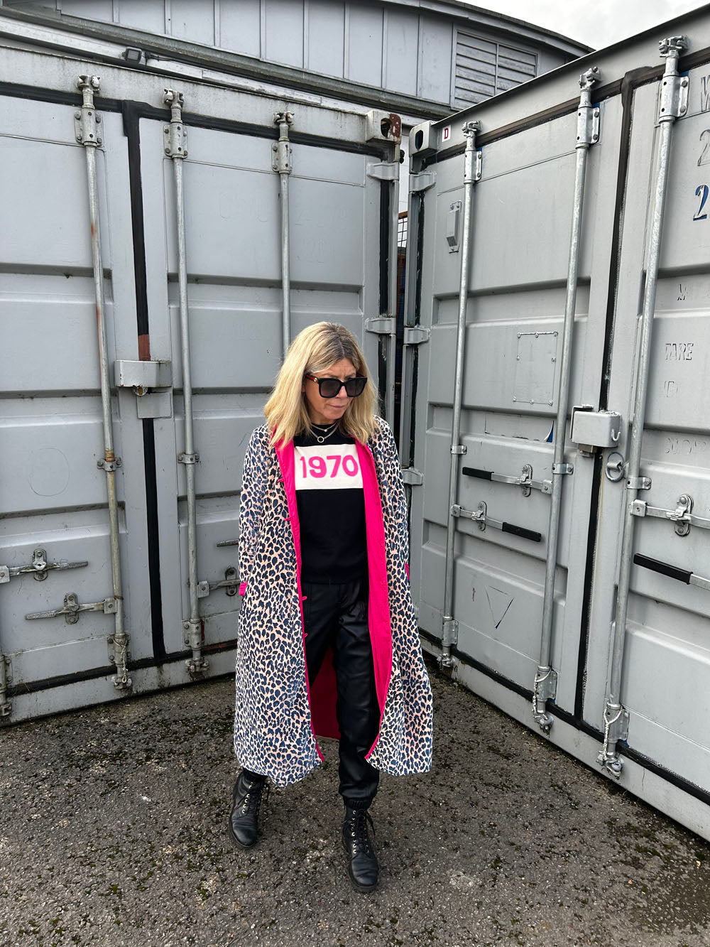 Midnight Leopard Velvet Coat