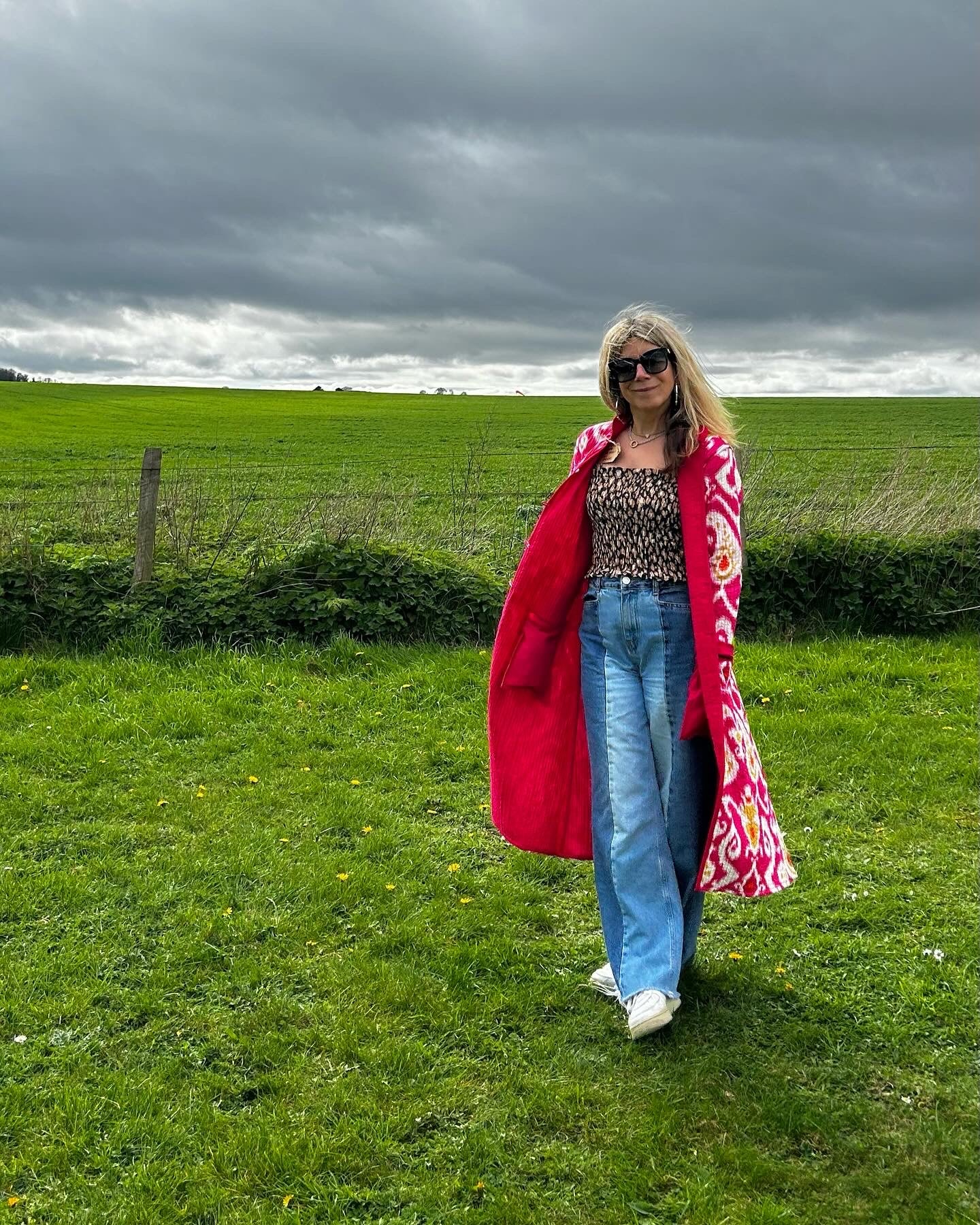 Pink Mango Quilted Coat