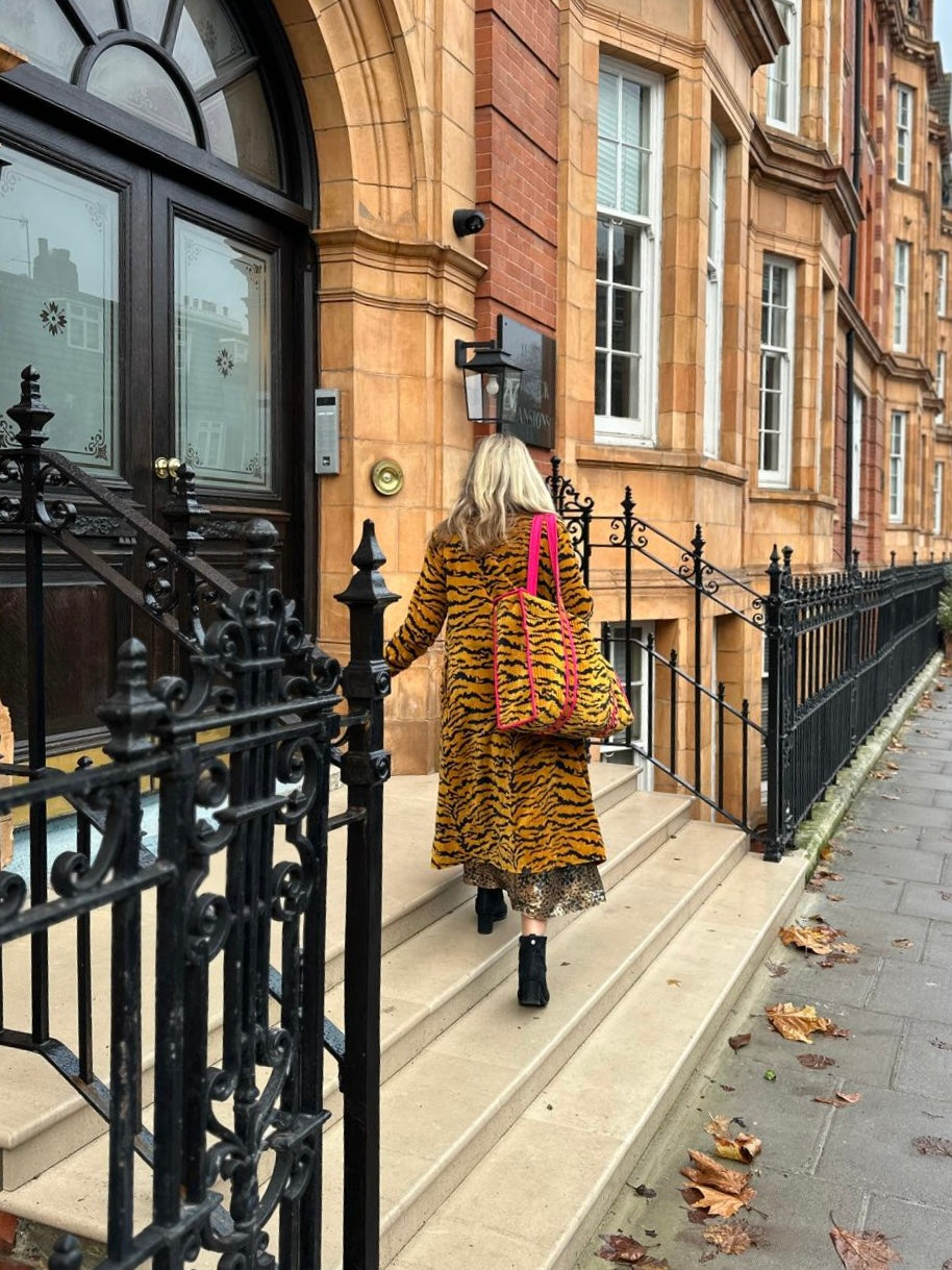 Golden Tiger Velvet Coat