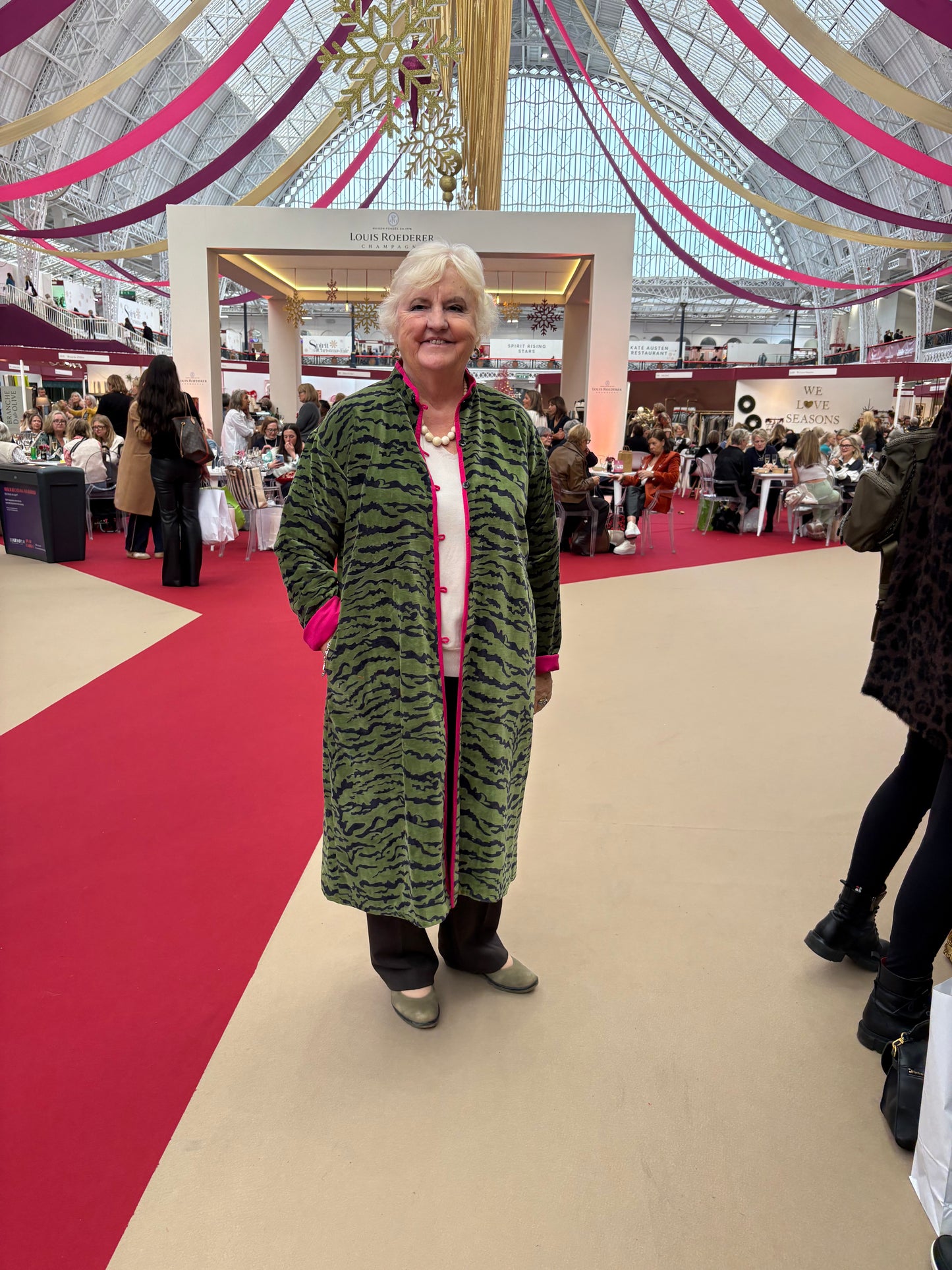 Green Velvet Tiger Coat