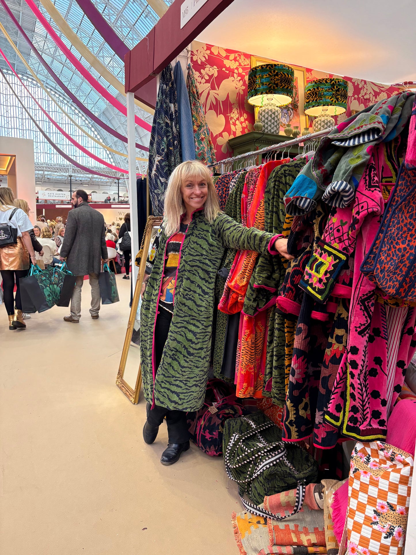 Green Velvet Tiger Coat