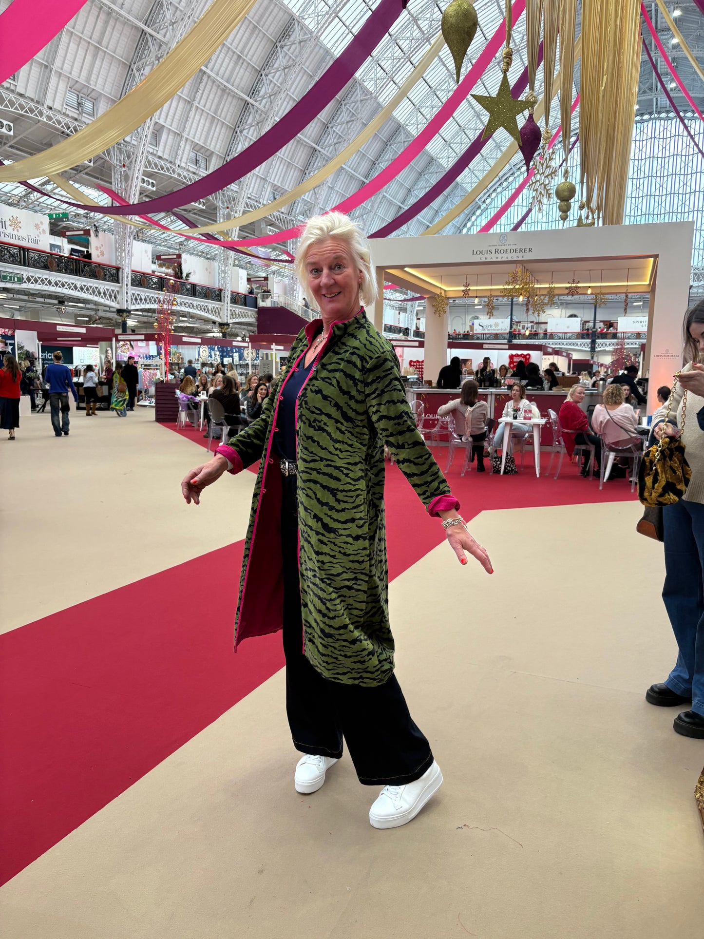 Green Velvet Tiger Coat